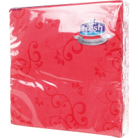 FRESH SALVETA 2 SLOJA 38X38 DEKOR PREMIUM CRVENA 25/1 P-14