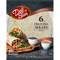 DELISUN TORTILJE 360g CHIA & LAN 6/1 P-18