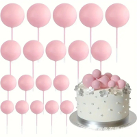 Stiropor kuglice roze ukrasne 20 kom.