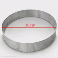 Okrugli inox kalup Fi 30xH7cm Karadag Metal