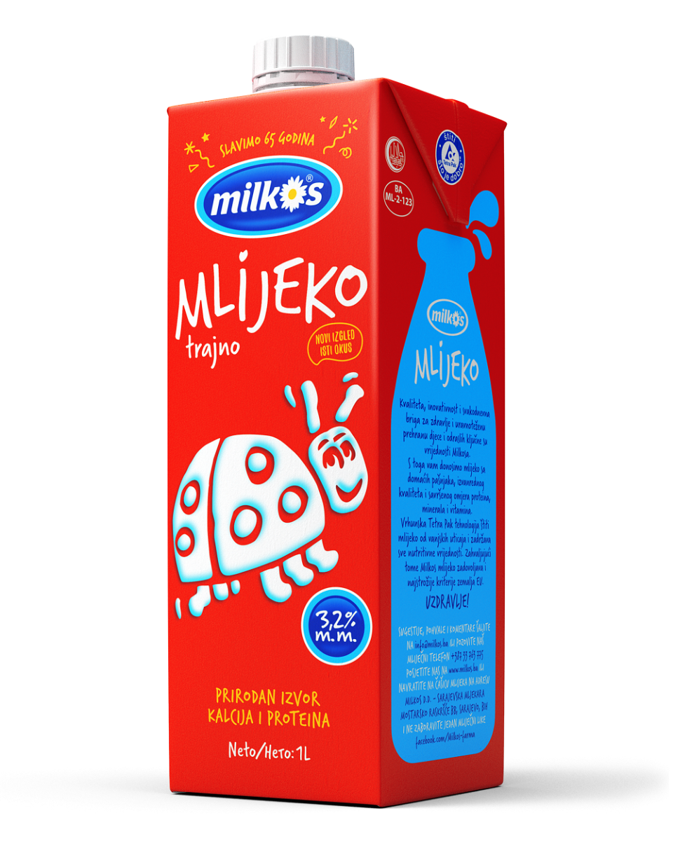 Mlijeko Trajno 3,2% m.m. 1 lit
