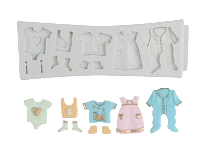 Silikonski kalup dječija odjeća BT955