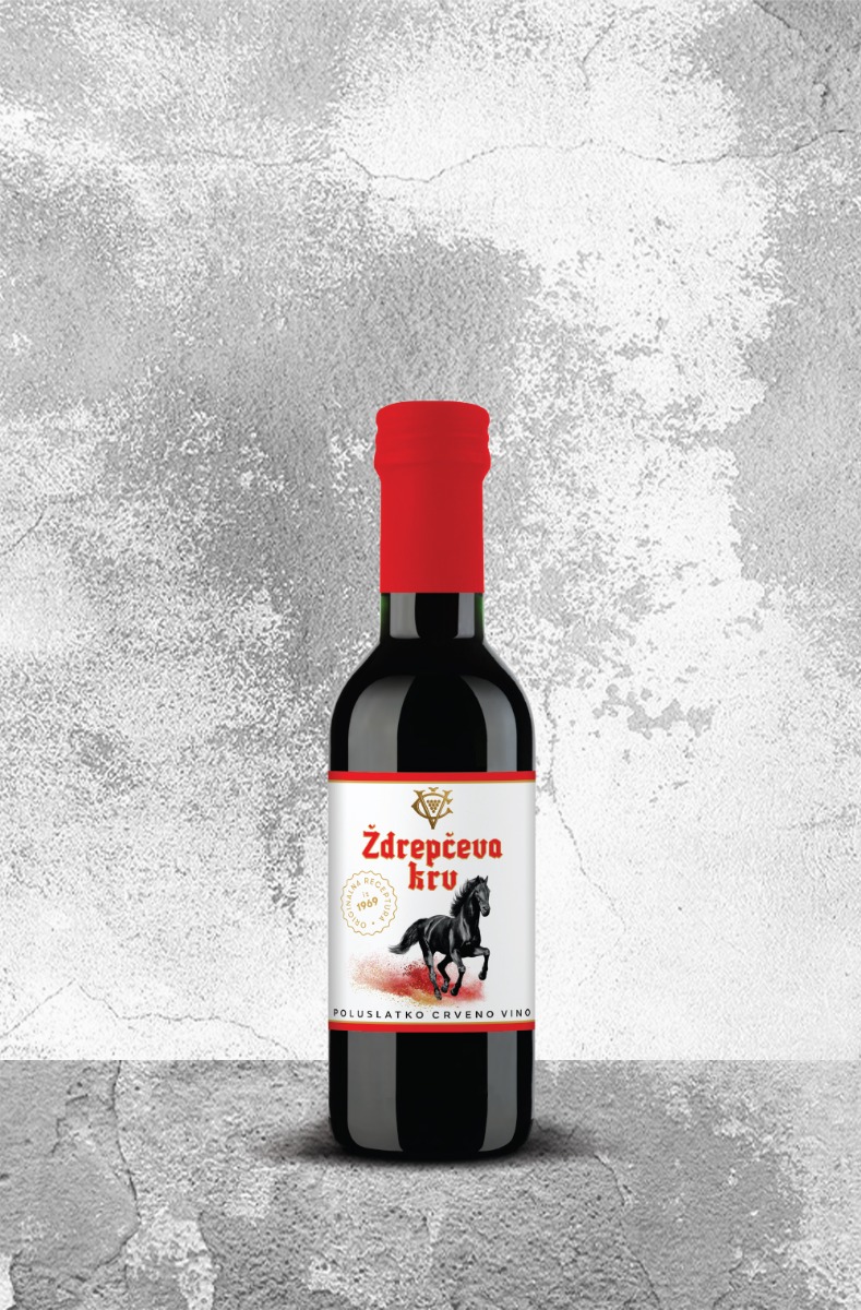 Stono crno Vino Ždrepčeva krv 0,187l